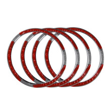 For Qashqai J11 2014 - 2018 Chrome Car Speaker Ring Shape Sticker Interior Frame Speaker Cover Auto Parts