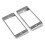 2St Humbucker Pickup Ring MetallböJd Bottenram för LP PRS Gitarrdelar 4