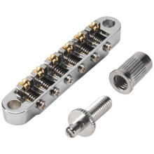 Ponte de Sela de Rolo EléTrico Tune-O-Matic Prata Lp Ponte de Guitarra EléTrica Feita Na CoréIa