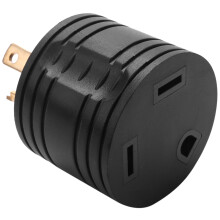 RV Generator Adapter 3-Prong 30A Male To 30A Female RV Power Plug 125V RV Plug for Motorhome Trailer L5-30P