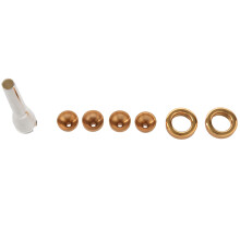 1 Set Bocchino 2C 3C 2B 3B per Tromba nel Sib Ottone Placcato Oro Adattatore un T Multiuso Ugello Professionale per Lacca Oro
