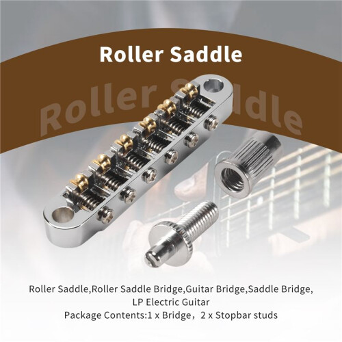 Silber Tune-O-Matic E-Roller SattelbrüCke Lp E-GitarrenbrüCke Made im Korea 2