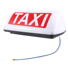 12V Impermeable SeñAl Superior Medidor MagnéTico LáMpara de Cabina Luz LED LáMpara de SeñAl TAXI -