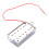 Set med 2 Elgitarr Humbucker Pickup Neck Bridge Pickuper för LP-GitarrtillbehöR Krom 5