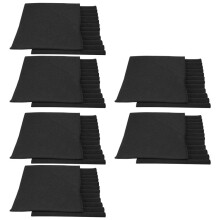 12 Stuks Zwarte Akoestische Panelen Geluidsisolatie Schuim Akoestische Tegels Studioschuim Geluidswiggen 2,5 X 30 X 30 cm