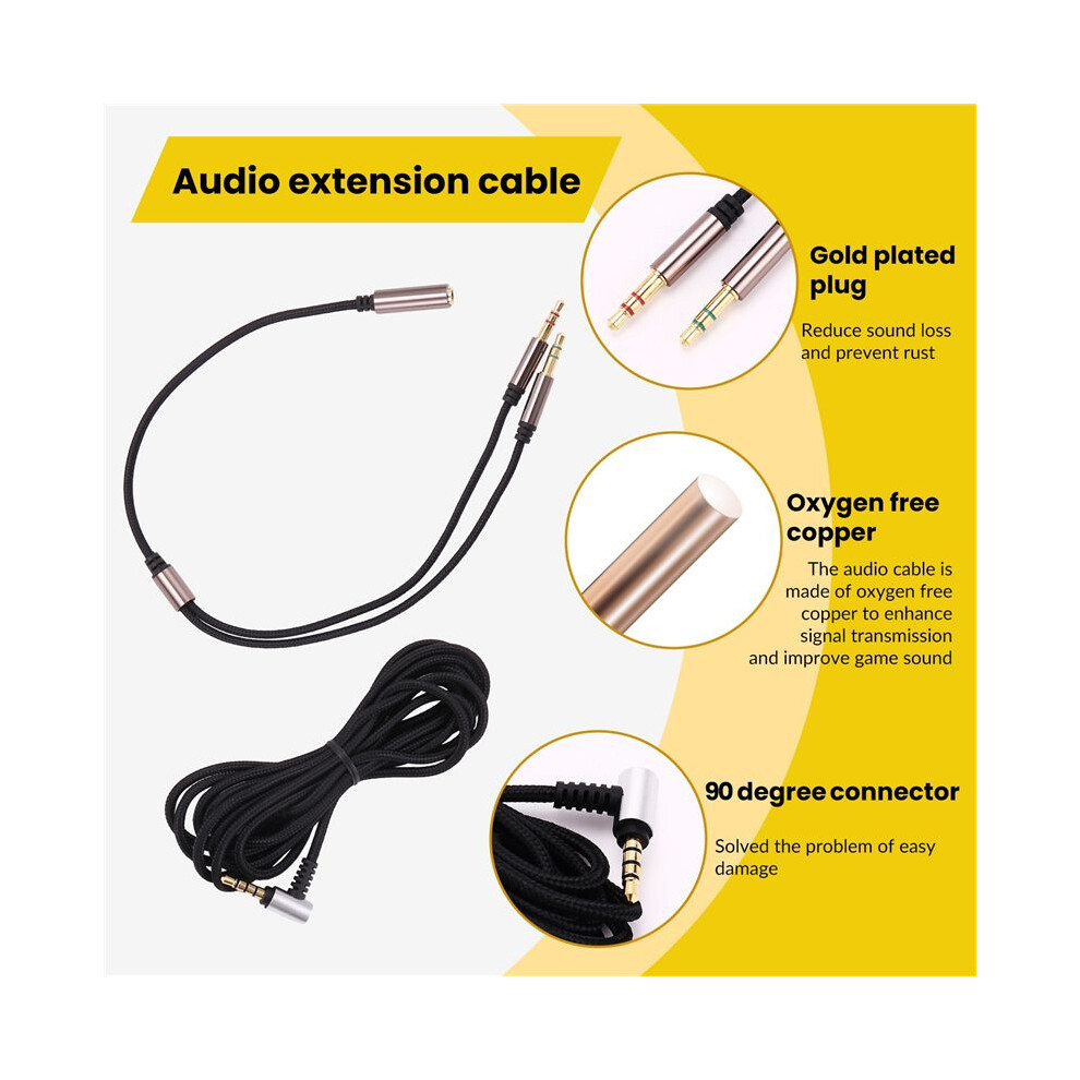 Suitable For Arctis 3 5 7 Stable Audio Headphone Extension Cord 6034231040492