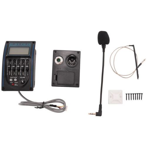 Equalizzatore LCD Sintonizzatore Preamp EQ per Chitarra A 5 Bande con Microfono LC-5 1