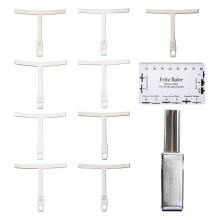 9Pcs Understring Radius Gauge + String Action Ruler Gauge Tool + Guitar Bridge Saddle Nut Files Set Guitar Repair Tool Accessories