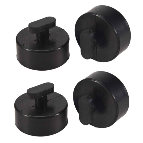 4 PCS Car Jack Support Block Rubber Pad Solid Adapter Rubber Jack Pad Rubber Pad for  Corvette C5 C6 C7