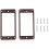 2st Elgitarrer Trä Humbucker Gitarr Pickup Ram Pickup Monteringsring 2