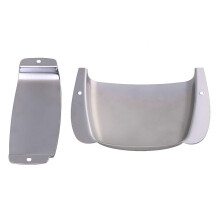 PráCtica Cubierta de Puente de Bajo de AleacióN con Cubierta de Pastilla para Piezas de Instrumentos Musicales PB Precision Bass - Plata