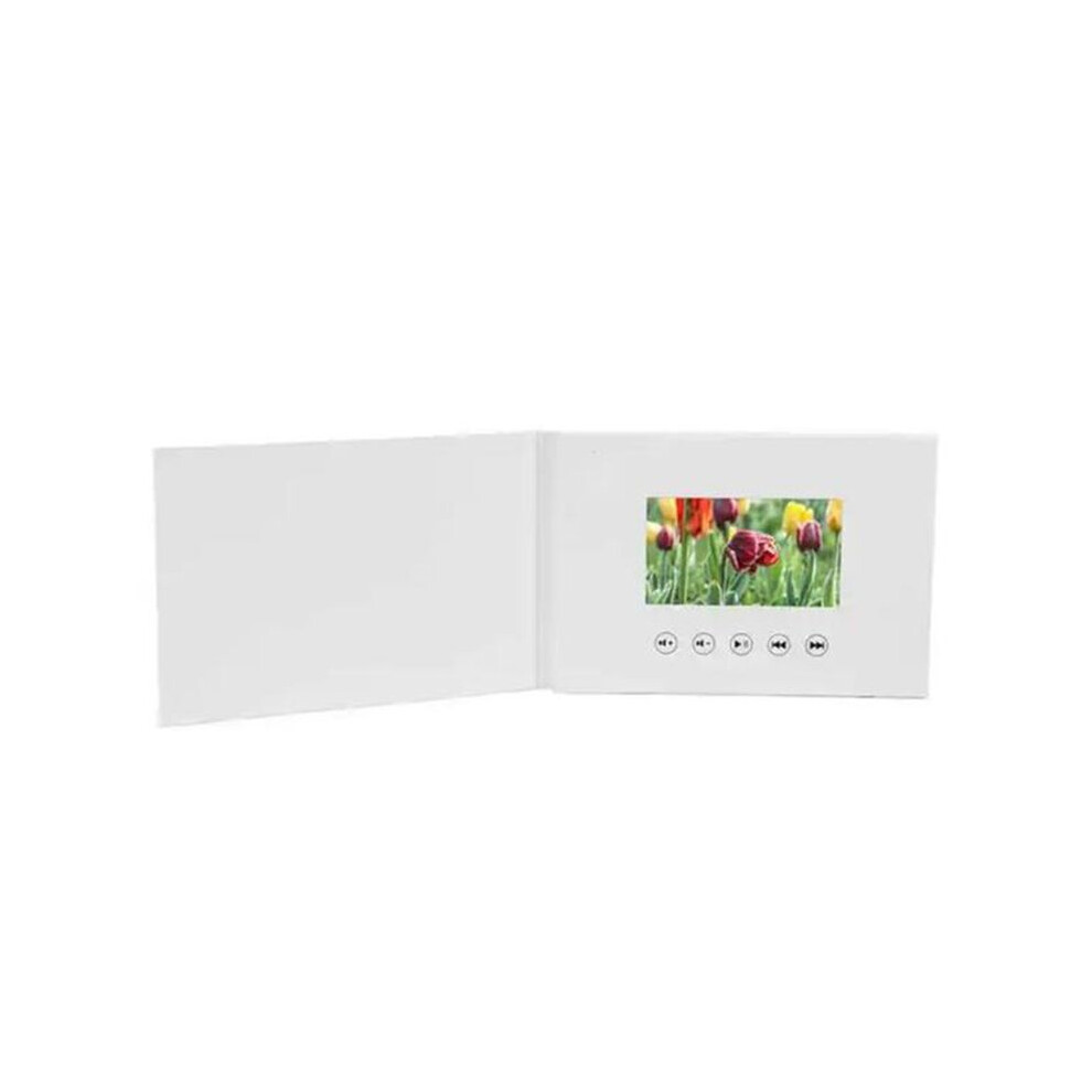 4.3 Inchs Video Book Card 4Gb Lcd Invitation Gift Music Greeting Card Upload Videos Wedding Invite Digital Frame White 6031417167585