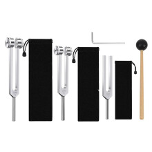 Set Diapason (128Hz, 256Hz, 512Hz), Diapason per Strumenti Chakra/Guarigione/Terapia del Suono