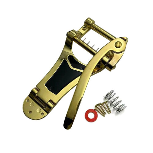 Gold LP Vibrato Tailpiece String Tremolo Bridge för Elgitarr med Vibrato Arm 1
