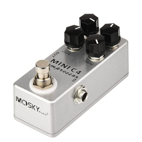 MOSKYAUDIO  C4 Kompressor Gitarreffektpedal True Bypass för Elgitarrtillbehör 2