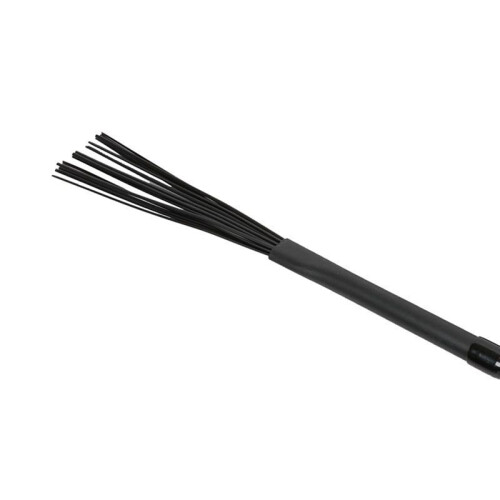 Retractable Wire Brush Drum Stick Brush with Comfort Rubber Handle 1