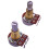 2 St Gitarrpotentiometer Splined Liten Pot Elgitarr Baseffekt Förstärkare Tonvolym 18MM Skaftdelar 3
