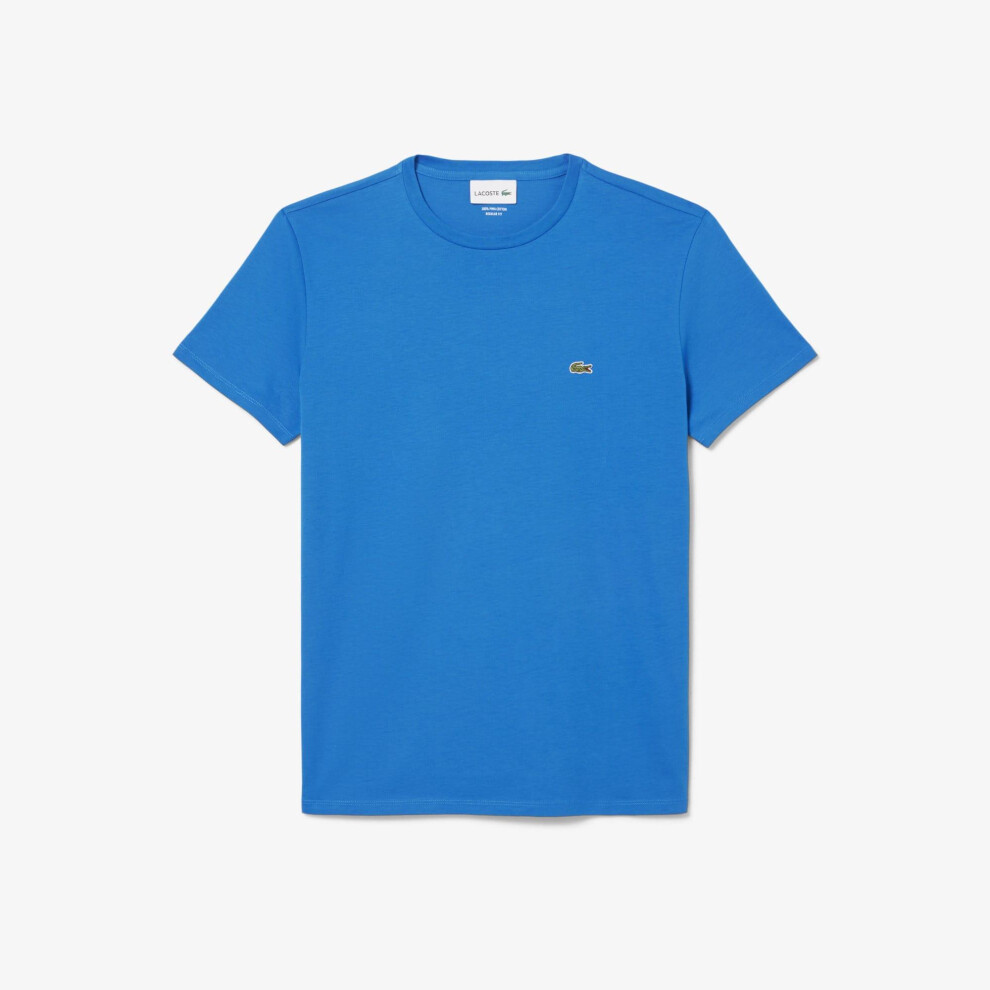Lacoste (L, ) Mens Pima Cotton T-Shirt Blue