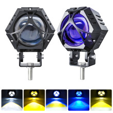 12 LED 120 W Phare antibrouillard rond 11,5  7  6,5 cm Noir 2P