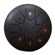 6-Inch 8-Tone Sound Rain Drum Outdoor Rain Drum Percussion Instrument Yoga Meditation Exclusive Dark