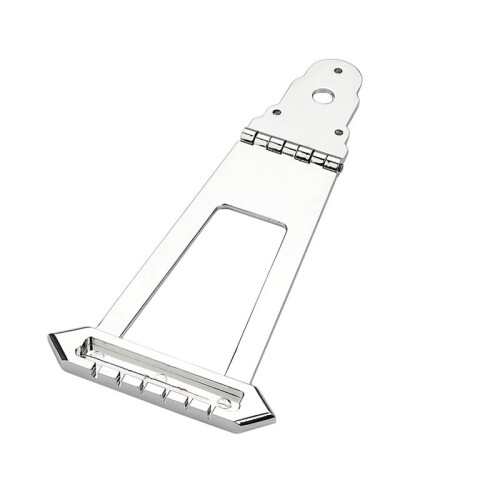 Rund Silver Jazz Guitar Bridge med Justerbar Höjd för Gitarrtillbehör