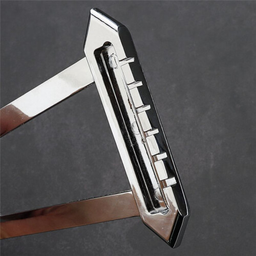 Rund Silver Jazz Guitar Bridge med Justerbar Höjd för Gitarrtillbehör 1