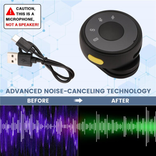 Magnetic Suction Back Clip Wireless Microphone USB-C Circular Button Lavalier Microphone for Live Video Recording 1