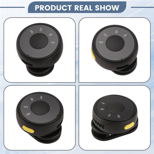 Magnetic Suction Back Clip Wireless Microphone USB-C Circular Button Lavalier Microphone for Live Video Recording