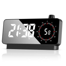 Alarm Clock with Timer: Digital Desk Clock Battery Operated Countdown for Study Office-Alarm Clocks for Bedrooms Black
