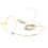 Adjustable Beige Double Earhook Capacitor Headset Mic Headworn Lockable Microphone 3.5mm Plug for Wireless 1
