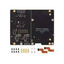 X1006 PCIe to 2.5Inch  SSD/HDD+M.2 2280 SSD Shield for Raspberry Pi 5 NOT Support Boot From SSD