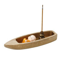 Rökelsebrännare Hushålls Inomhus Set  Rökelse Kalebass Rökelse Insats Båt Yoga Lover Present B
