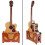 Gitarrstativ, Hopfällbart Golvstativ för Gitarr, Justerbart Gitarrstativ Musikställhållare Gitarrdel 1