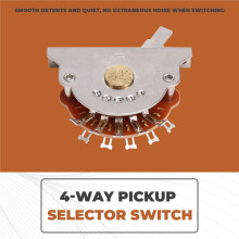 4 Way Guitar Pickup Selector Guitar Accessories for ST/SQ/TL Electric Guitars