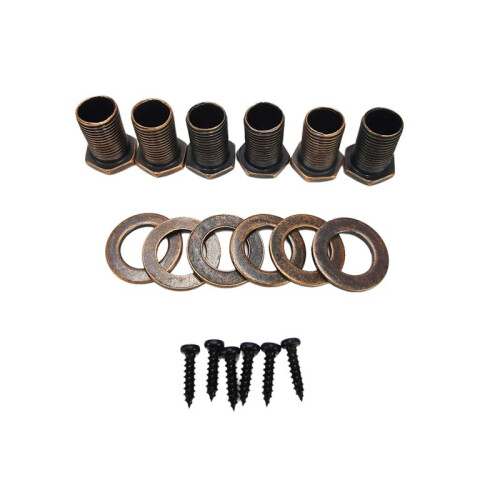 6 Pcs Guitar Tuners Guitar Tuning Pegs Tuners Machine Knobs Square Handle Guitar Button 1