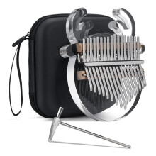 Renne Kalimba Pouce Piano 17 Touches Acrylique Kalimba Transparent Doigt Piano Instruments de Musique