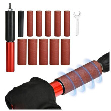 Drum Sander Set,Rubber Sanding Drum for Drill 4-1/2inch X 1-1/2inch, Spindle Sander Adapter for Power Drill