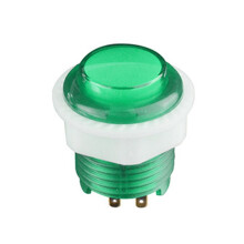 Quality ABS Game Machine Push Button with Light Illuminate 24mm Arcade Game Console Button with 4 Terminal B