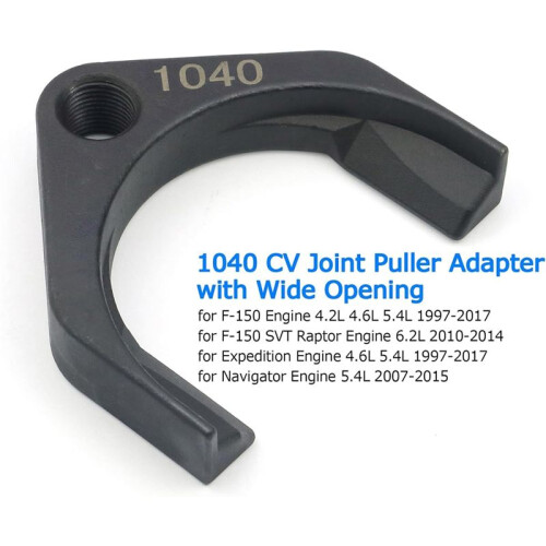 1040 CV Joint Puller Adapter - 63mm Wide Opening, Carbon Steel Inner Axle Removal Tool 1