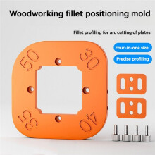 Wood Panel R10-R50 Router Table Bits Jig Arc Angle Corner Template Woodworking Router Corner Radius Templates Jig