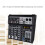 Console de Mixage Audio  4 Canaux Interface Audio Carte Son USB pour Studio Scène DJ Maison Prise UE 6