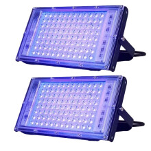 2 Pezzi UVA Nero Light 220V-240V Nero Lights IP65 Impermeabile Nero Light per Nero Light Stage Lighting Body Paint 100W