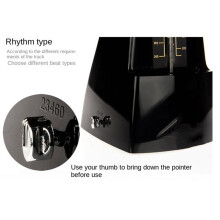 Metronome Piano Mechanical Metronome Universal Instrument Metronome Suitable for Piano, Guitar, Erhu