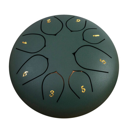 Tambor Oco de Seis Polegadas e Oito Tons, Instrumento de Cura Sonora Agradável, Tambor de Mão Infantil, Tambor para Esquecer As Preocupações
