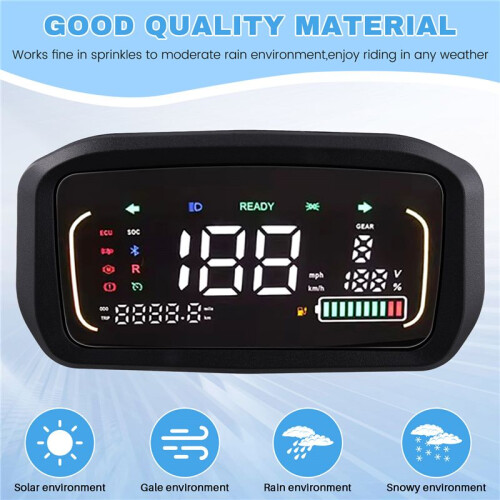 48V/60V/72V Colorfull LCD Display Meter Control Panel for EBike Electric Scooter 2