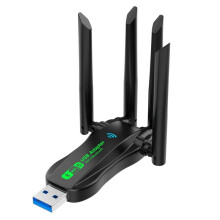 New USB Network Card 1300M 5.0 2-in-1 Computer 2.4G 5GHZ Wireless WiFi Receiver 2.4G Dual-Band Through Walls