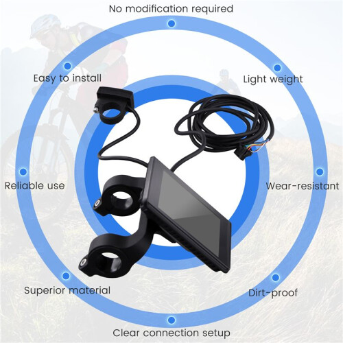 X1 Electric Bicycle LCD Display Multifunctional Riding Color Screen Control Panel for 22.2mm Handlebar 1