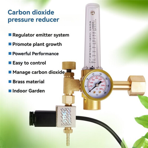 Carbon dioxide regulator Pressure gauge flowmeter Carbon Dioxide Controller CO2 Concentration Control EU plug 1