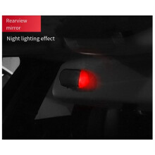 Multifunctional Car Solar Anti-Theft Light Analog Warning Flashing Light Alarm LED Car Sensor Lights, Light