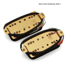 Ramasser Double Bloc pour Guitare Électrique Série LP 50 mm Ramasser Double Bobine pour Guitare Électrique à Six Cordes Sans Cadre 50 mm